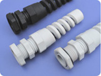 Plastic Cable Glands with Spiral Protector (Long Metric Thread)