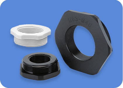 Hexagonal Plastic Thread Reducers (PG & Metric Thread)