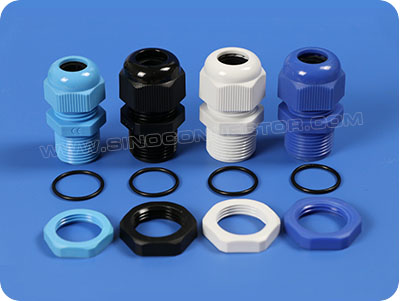 Dome Nut Plastic Cable Glands (Long Metric Thread)