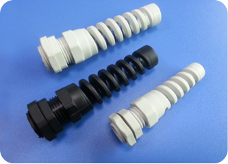 Plastic Cable Glands with Cable Protector (Short PG Thread)