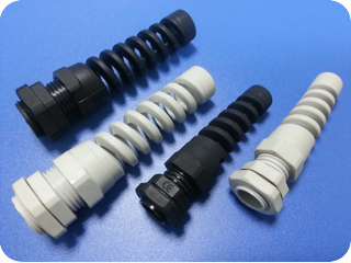 Nylon Cable Glands with Flexible Protector (Short Metric Thread)