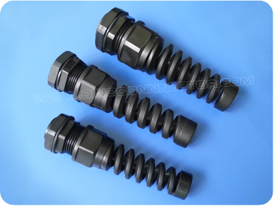 Plastic Spiral Flex Cord Connectors (NPT Thread)