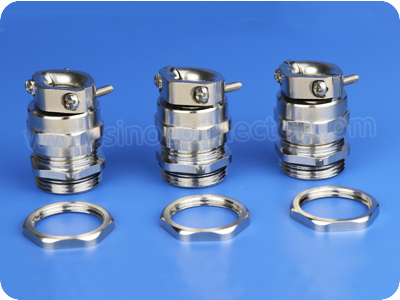 Metal Cable Glands with Tension Relief Clamp (Short Metric Thread)