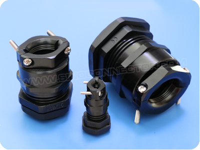 Polyamide 6 Slate 11-17Mm Alpha Wire Cable Gland PMC25 SL080 
