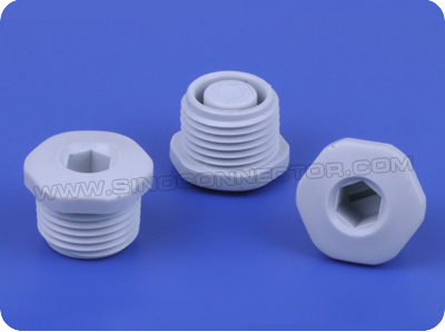 Nylon Threaded Hexagonal Plugs (PG Thread)